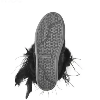 Moug sapatos de inverno mulheres botas de neve original mini eskimo borla sapatilha artesanal de pele de carneiro plataforma senhoras botas de tornozelo