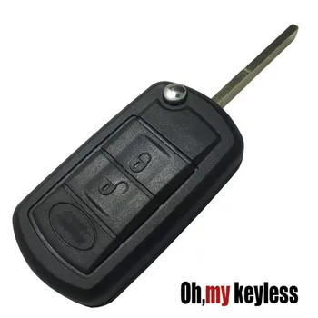 Flip chave remota shell de Ajuste para Land Rover LR3 entrada sem chave chave de caso para o Range Rover Sport Descoberta de chaveiro com logo