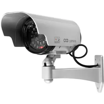 Solar LED de Alimentação de CCTV Câmera de Segurança Falsa Exterior da Câmera Manequim de Vigilância