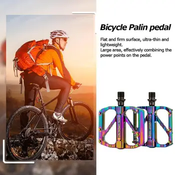 Bicicleta pedais de rolamento, bicicleta de estrada liga de alumínio rolamento antiderrapante pedais de rolamento de liberação rápida pedais, F1P7