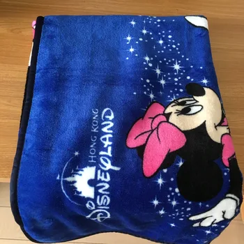 A Disneyland Azul Royal, Coral do Fleece 120x150cm Mickey Mouse Cobertor Jogar para as Crianças na Cama/Berço/Sofá/Avião