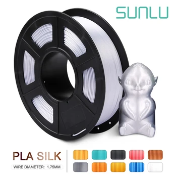 SUNLU de 1,75 de Seda PLA 3D Filamento de 1kg de Seda PLA Impressora 3D Filamento de Seda Textura Materiais de Impressão 3D Envio Rápido