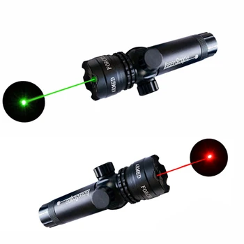 Caça Tático Ponto Verde Mira a Laser Ajustável Interruptor de 532nm Monte Ponteiro Laser Rifle Arma de Alcance do Ponto de Lazer para Caçar