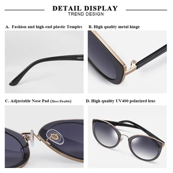 PARZIN de Luxo, Óculos de sol Polarizados Mulheres Leve TR90 Quadro de Revestimento de Lentes espelhadas Verão as Mulheres de Óculos de sol da Marca do Designer