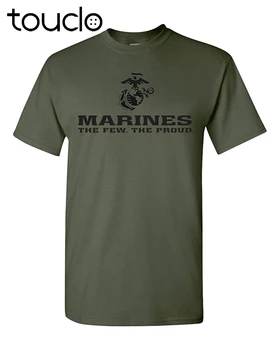 Nova Marca de Fuzileiros navais Poucos O Orgulho USMC Corpo de fuzileiros navais Verde Militar T-Shirt EUA LICENCIADO