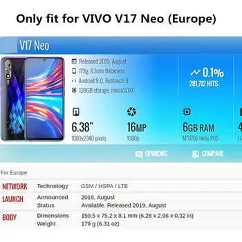 TFT Vivo V17 Neo Display LCD+Touch Digitalizador de Tela de Montagem de peças de substituição para a vivo V17 Rússia versão V 17 V17 Neo LCD