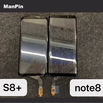 Para Samsung S8Plus Note8 Original da Tela de Toque do Visor do Painel Frontal de Vidro com Cabo Flex TP Substituir Telemóvel Peças de Reparo