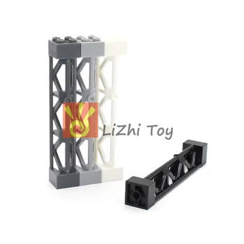 MOC blocos de Apoio 2x2x10 Viga Triangular Vertical DIY Iluminar BlockBricks Compatível com Todas as Marcas de Partículas de Brinquedo, Acessório