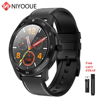 NIYOQUE Smart Watch DT98 Bluetooth Chamar o homem de IP68 Impermeável PPG frequência Cardíaca Monitorização da Pressão Arterial para Huawei Xiaomi Telefone