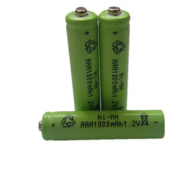 10pcs AAA 1800mAh 1,2 V Bateria Recarregável NI-MH 1,2 V baterias Recarregáveis 3A Bateria