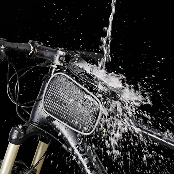 ROCKBROS Bicicleta de Ciclismo Tubo Superior do Saco à prova de chuva MTB Quadro de Bicicleta de Cabeça Frontal de Telefone Celular de Tela de Toque Saco Pannier Acessórios de Moto