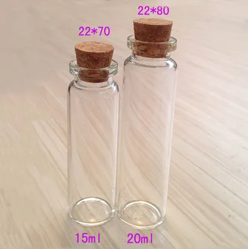 Mini garrafa de vidro com rolha de cortiça, 3ml, 5ml, 7ml, 8ml, 10ml 12ml,15, 20 ml frascos de vidro, frete grátis maioria dos países do mundo