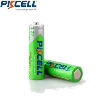 4Pcs PKCELL 1,2 V aa nimh recarregáveis da bateria 600mah NI-MH Baixa Auto Dischargeable Batteria LSD Pilhas Para a lanterna brinquedos
