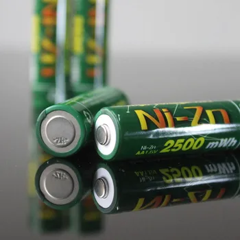 4PCS AA BPI NiZn 1.6 V 2500mwh Bateria Recarregável AA