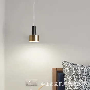 Nordic de cabeceira lustre moderno e minimalista estudo pequeno candelabro de luz de luxo quarto de cabeceira de LED iluminação do candelabro