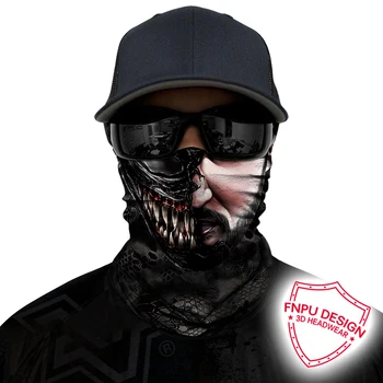 3D do Crânio Veneno Pescoço Fãs de Motocicleta Máscara facial de Ciclismo Bandanas Cabeça Brincalhão facial com Veneno de Escudo ao ar Livre Pescoço Botina Máscaras de Ski