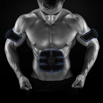 Unisex EMS Quadris Treinador Elétrica Estimulador Muscular sem Fio Nádegas Abdominal ABS Estimulador de Fitness Emagrecimento do Corpo Massager