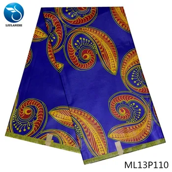 LIULANZHI Ancara cera de tecidos 2020 chegada Nova imprime africano real, cera de tecido 6yards cera de tecido para as mulheres ML13P92-ML13P117