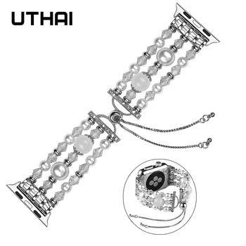 UTAI, P85 Faixa de Relógio para a Apple assistir 5/4 44mm 40mm Ajustável Fashion Bracelete da Jóia, Alça Para iwatch 3/2/1 38/42mm