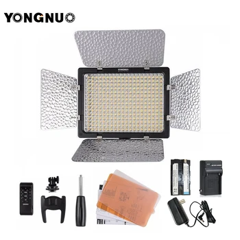 Yongnuo YN300-III 3200K-5500k Temperatura de Cor Pro LED Luz de Vídeo para a Câmera com o adaptador de ca Luz da Bateria Stand