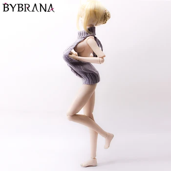 Bybrana Bjd Boneca 1/3 Diário Da Mão-De Tecido Japonês Sexy De Volta Aberto Camisola