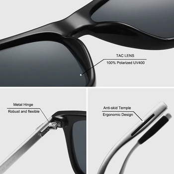 DYTYMJ Óculos de sol Polarizados Homens 2020 UV400 Driver de Espelho Quadrado Óculos de sol Retrô Vintage Anti-Reflexo de Óculos de Sol Para Homens