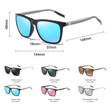 DYTYMJ Óculos de sol Polarizados Homens 2020 UV400 Driver de Espelho Quadrado Óculos de sol Retrô Vintage Anti-Reflexo de Óculos de Sol Para Homens