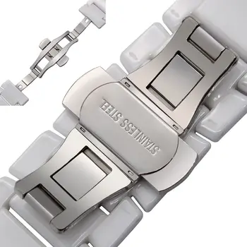 Pulseira de cerâmica Para Huawei Assistir GT 2e/GT2 pulseira de relógio pulseira de mulheres homem pulseira de 22mm Borboleta fivela de liberação rápida Correia