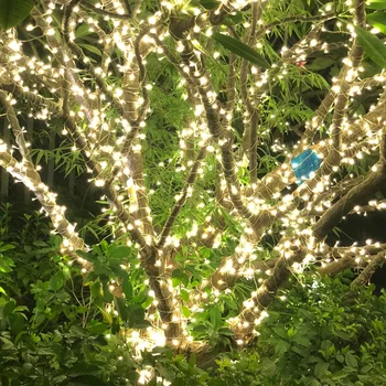 10M 20M 30M 50M 100M LED string de Fadas luz de férias Pátio de Natal, decoração de Casamento AC220V exterior Impermeável luz garland