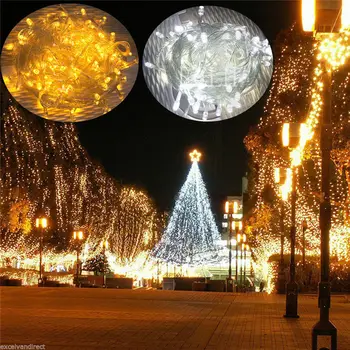 10M 20M 30M 50M 100M LED string de Fadas luz de férias Pátio de Natal, decoração de Casamento AC220V exterior Impermeável luz garland