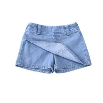 4-16Years Adolescentes Saia Shorts de Verão de Crianças Shorts Jeans para Grandes Garotas de Praia, Roupas de Bebê Menina Calças Curtas 6 8 10 12 14