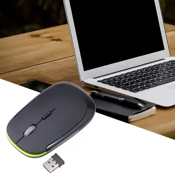 Sem fios de 2,4 G de Mouse Bluetooth Receptor USB Ultra Fino Slim Mini Óptico para Computador Portátil de Escritório Portátil para Jogos Rato de Viagem