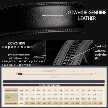 Coolerfire Homens Automática Fivela de Cintos de Qualidade Superior PU Couro Moda faixa Preta para os Homens de Luxo LD011