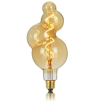 TIANFAN Edison Lâmpadas Vintage Lâmpada Bolha Led Bulbo Espiral de Filamentos de 4W 220/240V E27 Lâmpada Decorativa