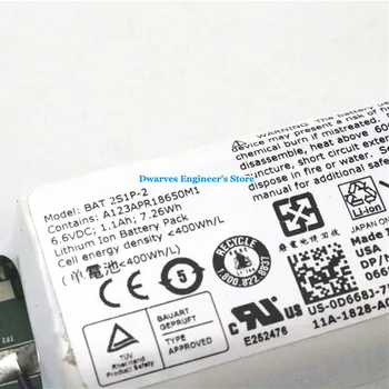Genuíno laptop bateria para Dell MORCEGO 2S1P-2 Controlador Raid bateria do li-íon 0D668J D668J MD3620f MD3220i 7.26 Wh 1.1 Ah 6.6 V Bateria