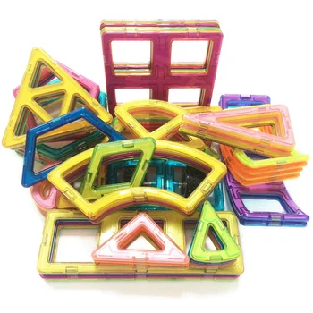 Varejo & Atacado tamanho grande blocos Magnéticos Crianças DIY Magnético Edifício de design e Construção de Brinquedos brinquedos Educativos para crianças