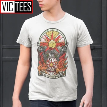 Man Dark Souls 3 Igreja do Sol T-Shirt Louvor o Sol Juventude Camisetas de Algodão de Nova T-Shirt da Moda Vestuário