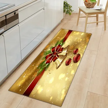 Decoração de natal tapete de cozinha tapete de Ano Novo corredor de tapete Santa casa decorationarea tapete para a sala de poeira do tapete em carpete tapete