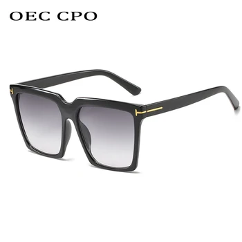 OEC CPO Retro Grande moldura Quadrada de Óculos de sol feminino masculino Vintage topo Plano de Óculos de Sol Para Moda Feminina Oculos de sol Tons O607
