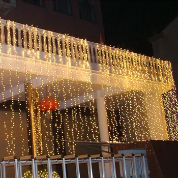6x1/6x1.5/6x3m LED STRING Icicle Cortina de Luzes de Natal de LED de Fadas Luzes do Feriado Guirlandas Para o Partido Jardim Decoração de Casamento
