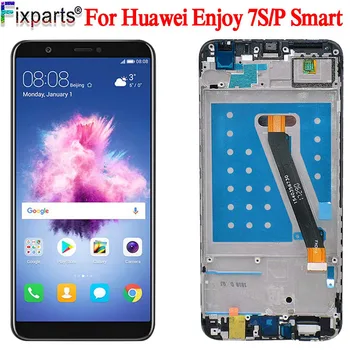 Novo LCD Para o Huawei Desfrutar de 7S LCD Para HUAWEI P Inteligente 2018 Exibir a Tela de Toque Desfrutar de 7 S FIG-LX1 /FIG-L21 LCD para P Smart Screen