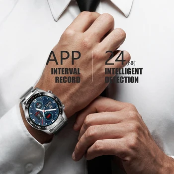 LIGE 2020 Novo ecrã táctil Inteligente de Mens Watch Para Android iOS IP68 Impermeável Esportes Fitness Relógio Inteligente Pulseira para homens+caixa