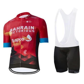 BAHREIN 2021 Ciclismo Jersey Set Pro Bicicleta Equipe de Corrida Uniforme de Mountain Bike Bicicleta Conjunto de Roupas de Verão de Ciclismo roupas Esportivas