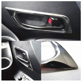 JY 2pcs SUS304 de Aço Inoxidável maçaneta da Porta Interior da Guarnição Estilo Carro Acessórios Para Toyota Sienta 170-2017