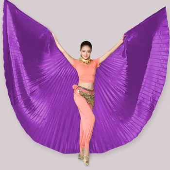Egípcio Ouro isis Asas de Dança Asas de Dança do Ventre, Isis Asa Adulto Com Varas de Dança do Ventre Oriental Acessórios Asas de Borboleta X