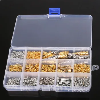 Misto 1 Caixa (720pcs/lote) Fecho Lagosta,Fiança Contas,Toogle Fecho resultados da jóia de Kits DIY