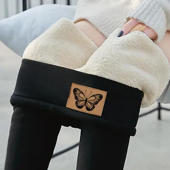Mulheres Cintura Alta Calças De Yoga Impressão De Inverno Quente Apertado Leggins Mujer Grosso Veludo De Lã De Cashmere Calças Calças Leggings Штаны