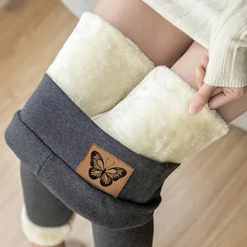 Mulheres Cintura Alta Calças De Yoga Impressão De Inverno Quente Apertado Leggins Mujer Grosso Veludo De Lã De Cashmere Calças Calças Leggings Штаны
