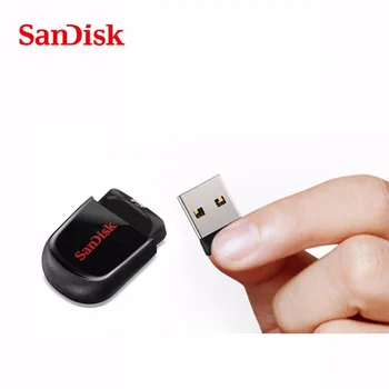 SanDisk super mini flash do usb do metal drive 64GB 32GB 16GB flash de unidade portátil de 128GB de memória stick Pendrive de Armazenamento flash em disco