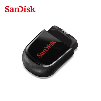 SanDisk super mini flash do usb do metal drive 64GB 32GB 16GB flash de unidade portátil de 128GB de memória stick Pendrive de Armazenamento flash em disco